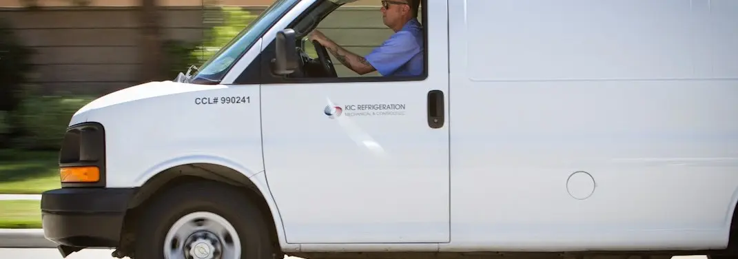 KIC Refrigeration service vehicle serving Riverton area